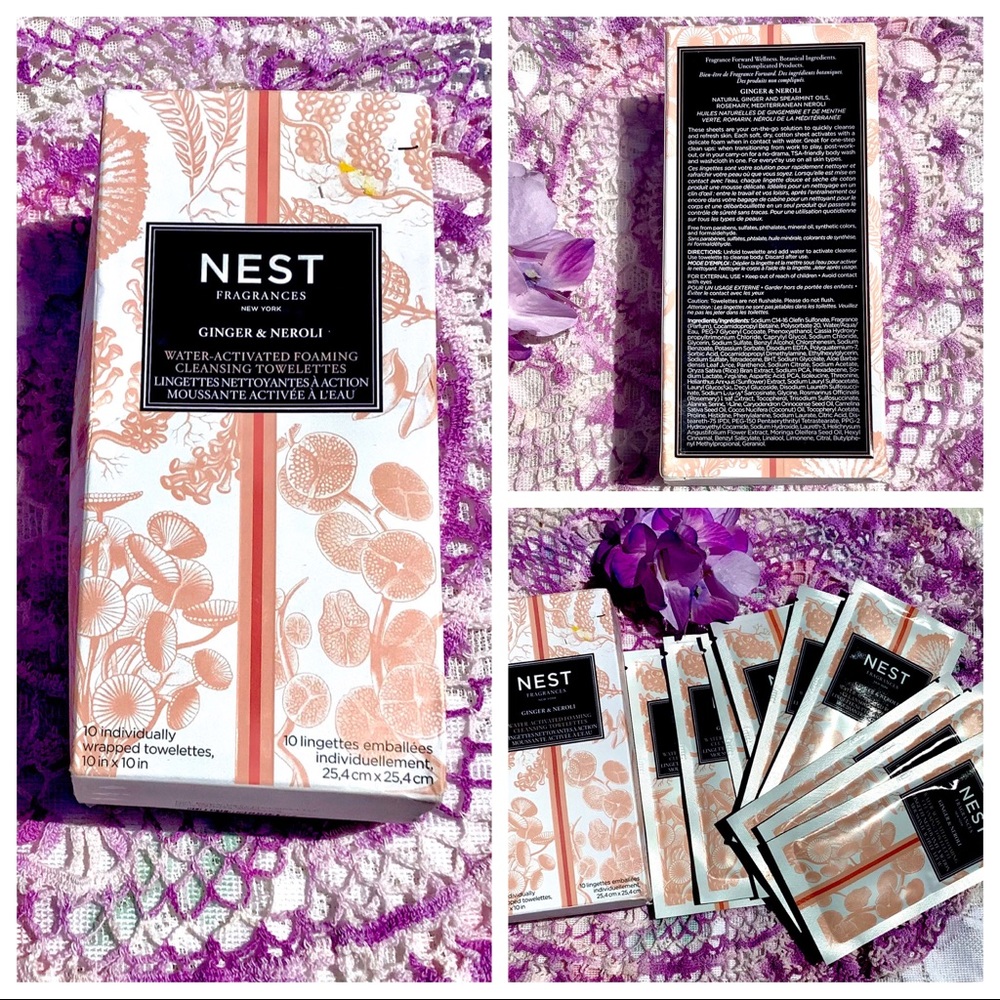 🎉HP NIB Ginger Neroli & Vit E Foam Cleanse Towels - Picture 4 of 16